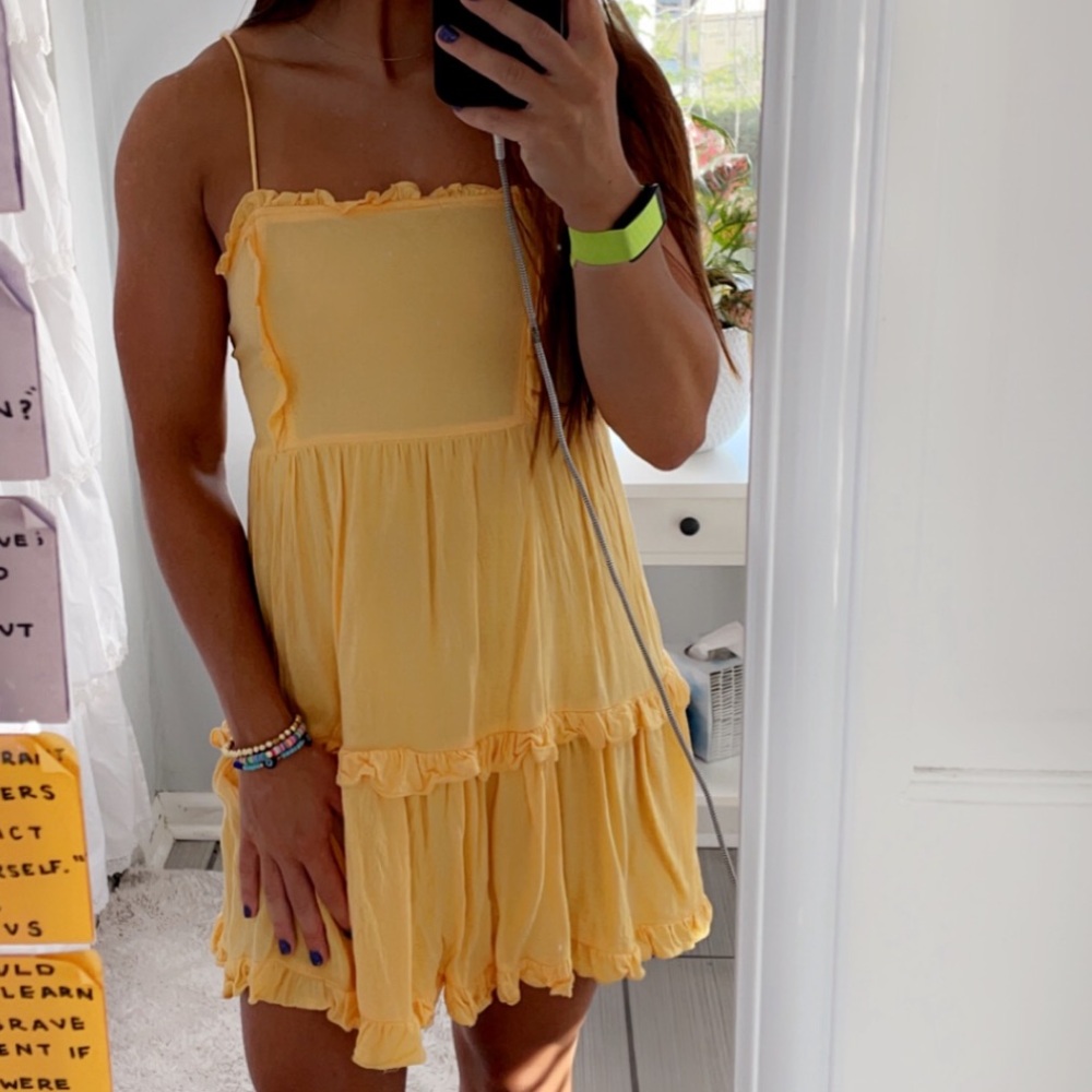 Belle Yellow Tank Dress